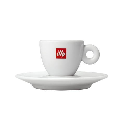 ILLY ESSPRESSO LOGO CUP WITH SAUCER