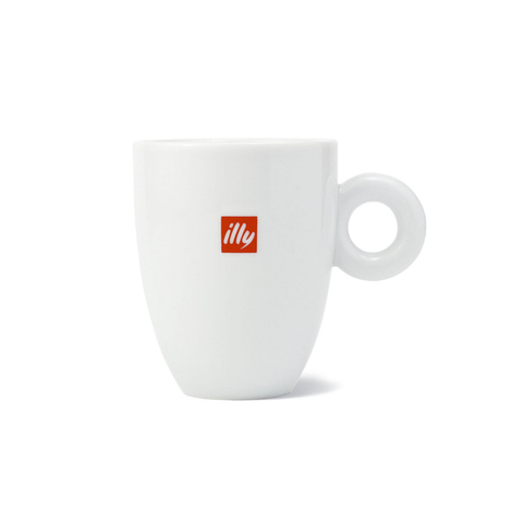 ILLY CUPPUCCINO LOGO CUP WITH SAUCER