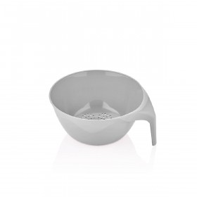 QLUX VOGUE STRAINER WITH HANDLE - GRAY