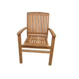 Bold Teak Outdoor Furniture Set (4 Chairs + 1 Table)