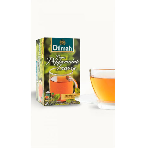 DILMAH GOURMET PURE PEPPERMINT LEAVES 20 TEABAGS