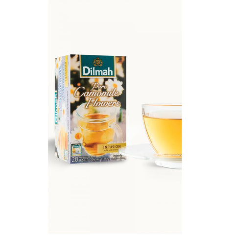DILMAH GOURMET PURE CAMOMILE FLOWERS 20 TEABAGS